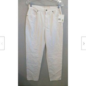Liz Claiborne Back To Natural Beige Striped Jeans